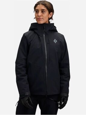 Black Diamond Women's Waterproof insulated Hooded ski Jacket